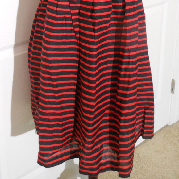 J CREW Stripe Linen Cotton Sundress 2 NWT RED/NAVY - Picture 3 of 7